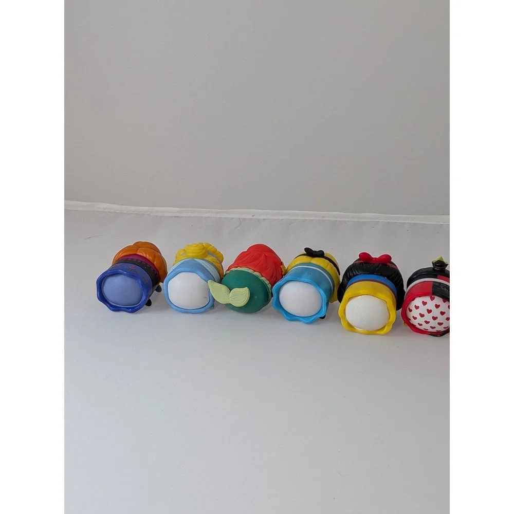 Disney Princess Tsum Tsum Vinyl Figure Lot of 6 Anna Ariel Snow White Evil Queen